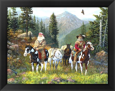 Framed Mountain Men Print