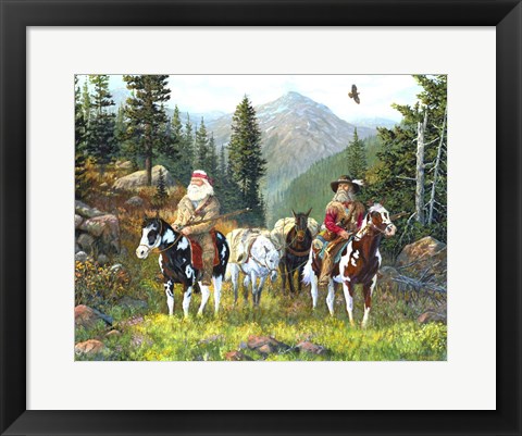 Framed Mountain Men Print