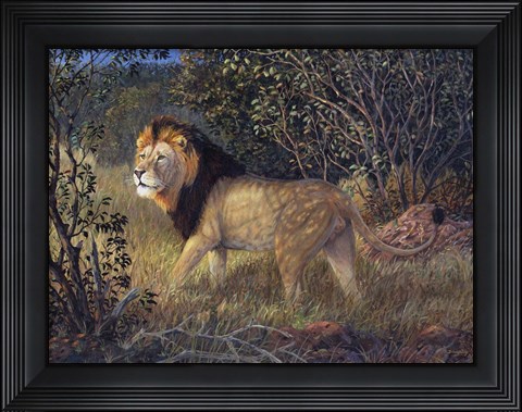 Framed Old Warrior Print