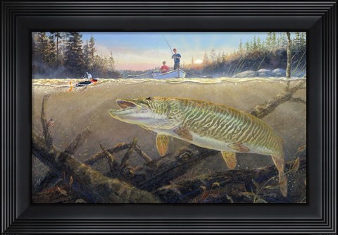 Framed Timber Tiger Print