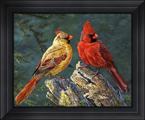 Framed Whispering Pines Print