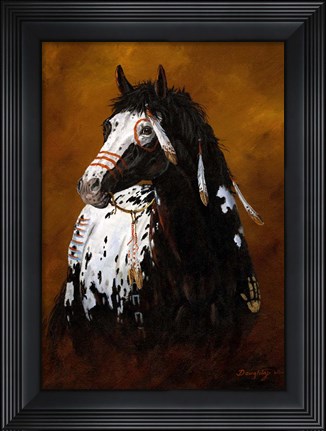 Framed Sioux War Pony Print