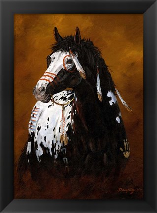 Framed Sioux War Pony Print