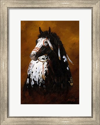 Framed Sioux War Pony Print