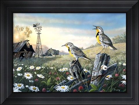 Framed Meadow Outpost Print