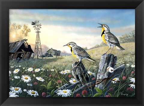 Framed Meadow Outpost Print