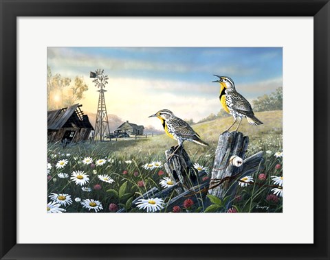 Framed Meadow Outpost Print