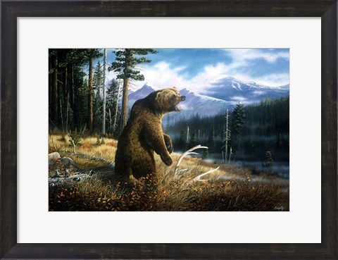 Framed Ghost Grizzly Print