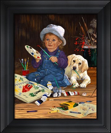Framed Little Artist Print