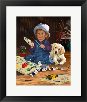 Framed Little Artist Print
