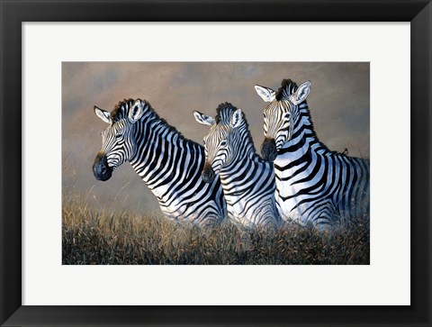 Framed Protecting The Foal Print