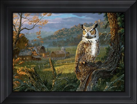 Framed Edge Of The Night Print