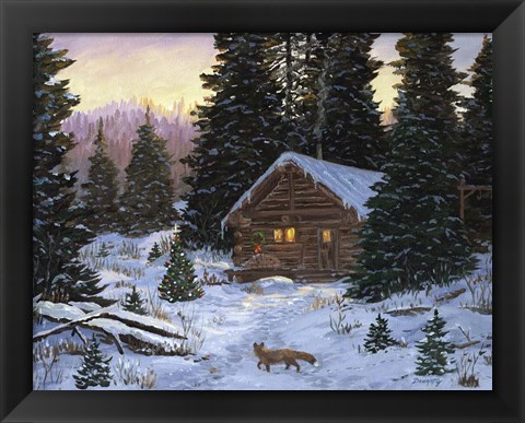 Framed North Country Christmas Print