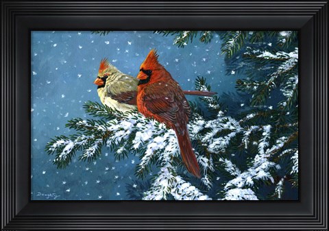 Framed Sharing The Season - Cardinals Print
