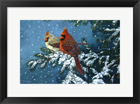 Framed Sharing The Season - Cardinals Print