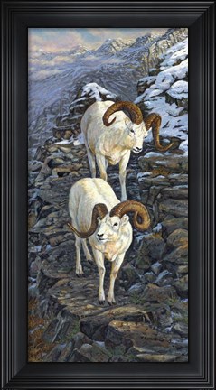Framed On The High Trail Print