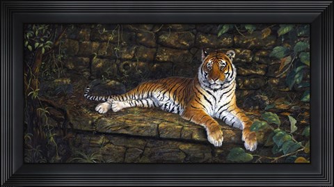 Framed Temple Tigress Print