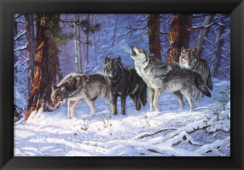 Framed Haunters Of The Silences Print