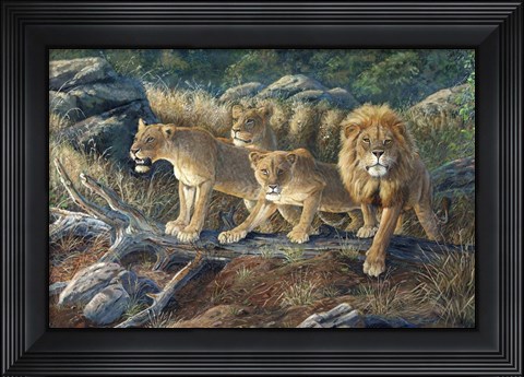 Framed Moment Of Fear Print