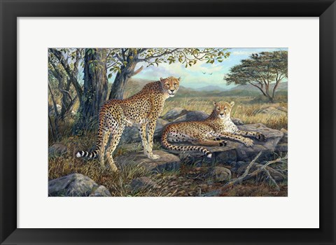 Framed Savanna Retreat Print