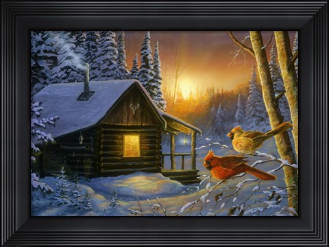 Framed Golden Frost Print