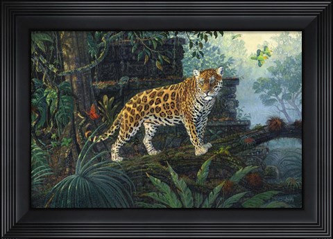 Framed Guardian Jaguar Print
