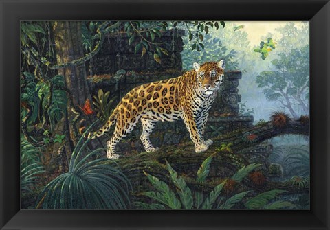 Framed Guardian Jaguar Print