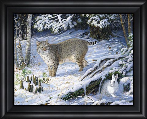 Framed Run For Cover Print