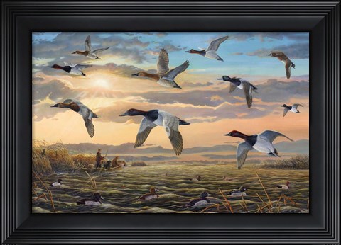 Framed Riding the Tailwind Print