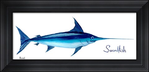 Framed Life of the Big Blue I Print