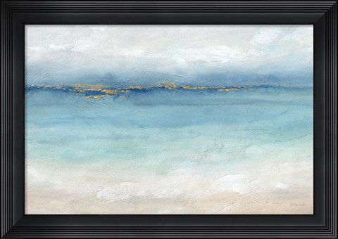 Framed Serene Sea Landscape Print