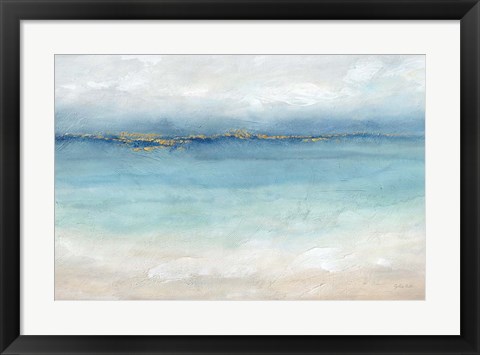 Framed Serene Sea Landscape Print