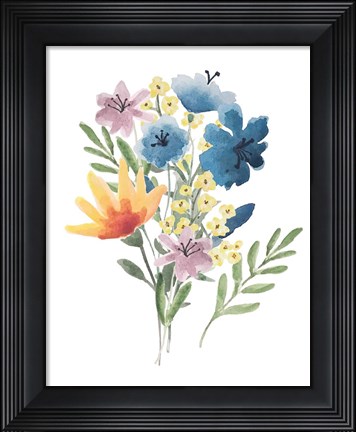 Framed Flower Burst I Print