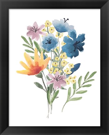 Framed Flower Burst I Print