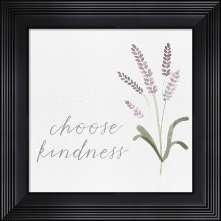 Framed Wildflowers and Sentiment IV Print