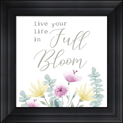 Framed Full Bloom I Print