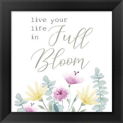 Framed Full Bloom I Print