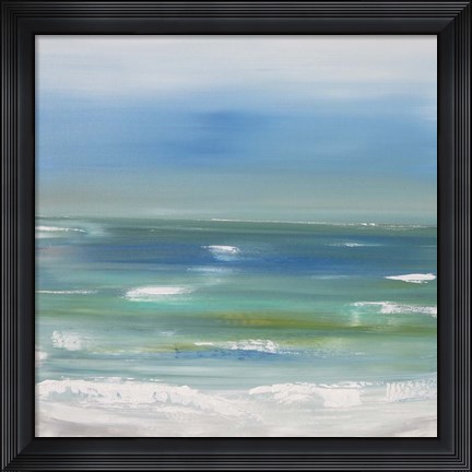 Framed Ocean vertical landscape Print