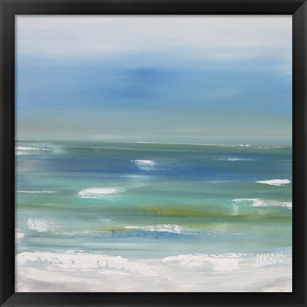 Framed Ocean vertical landscape Print