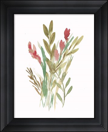 Framed Farmhouse Florals IV Print