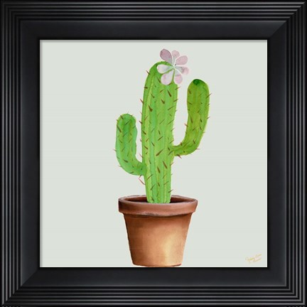 Framed Succulent Symphony I clean Print