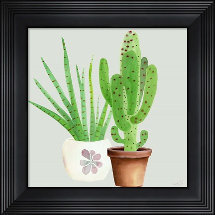 Framed Succulent Symphony II clean Print