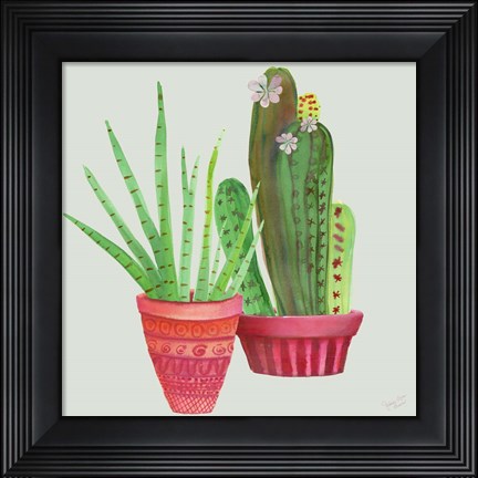 Framed Succulent Symphony IV clean Print