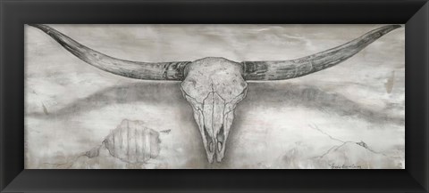 Framed Longhorn II Print