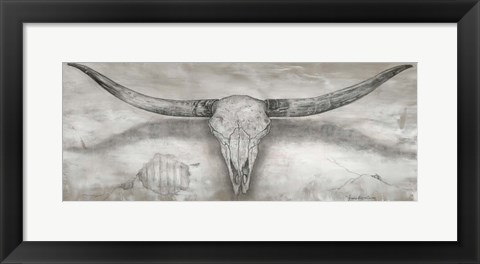 Framed Longhorn II Print