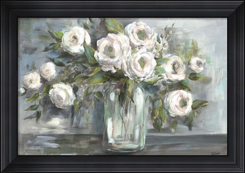 Framed Soft Blooms Still Life Print