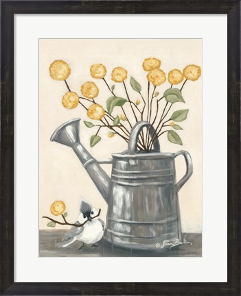 Framed Sharing Flowers with a Friend Print