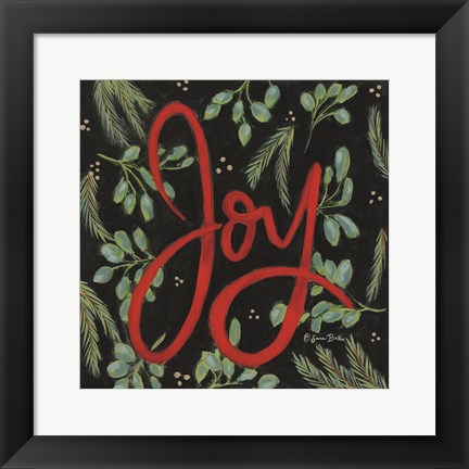 Framed Spruced Up Joy Print