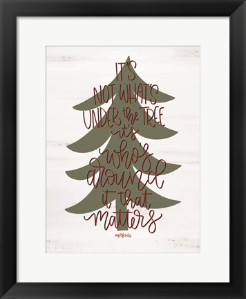 Framed Around the Tree Print