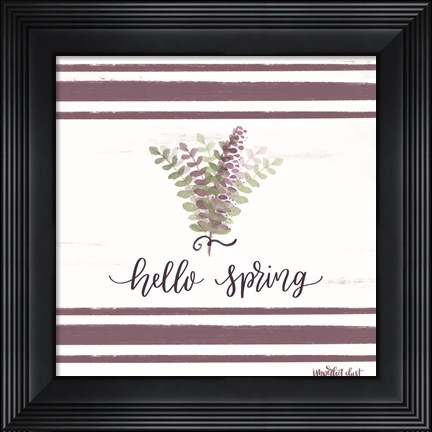 Framed Hello Spring Print
